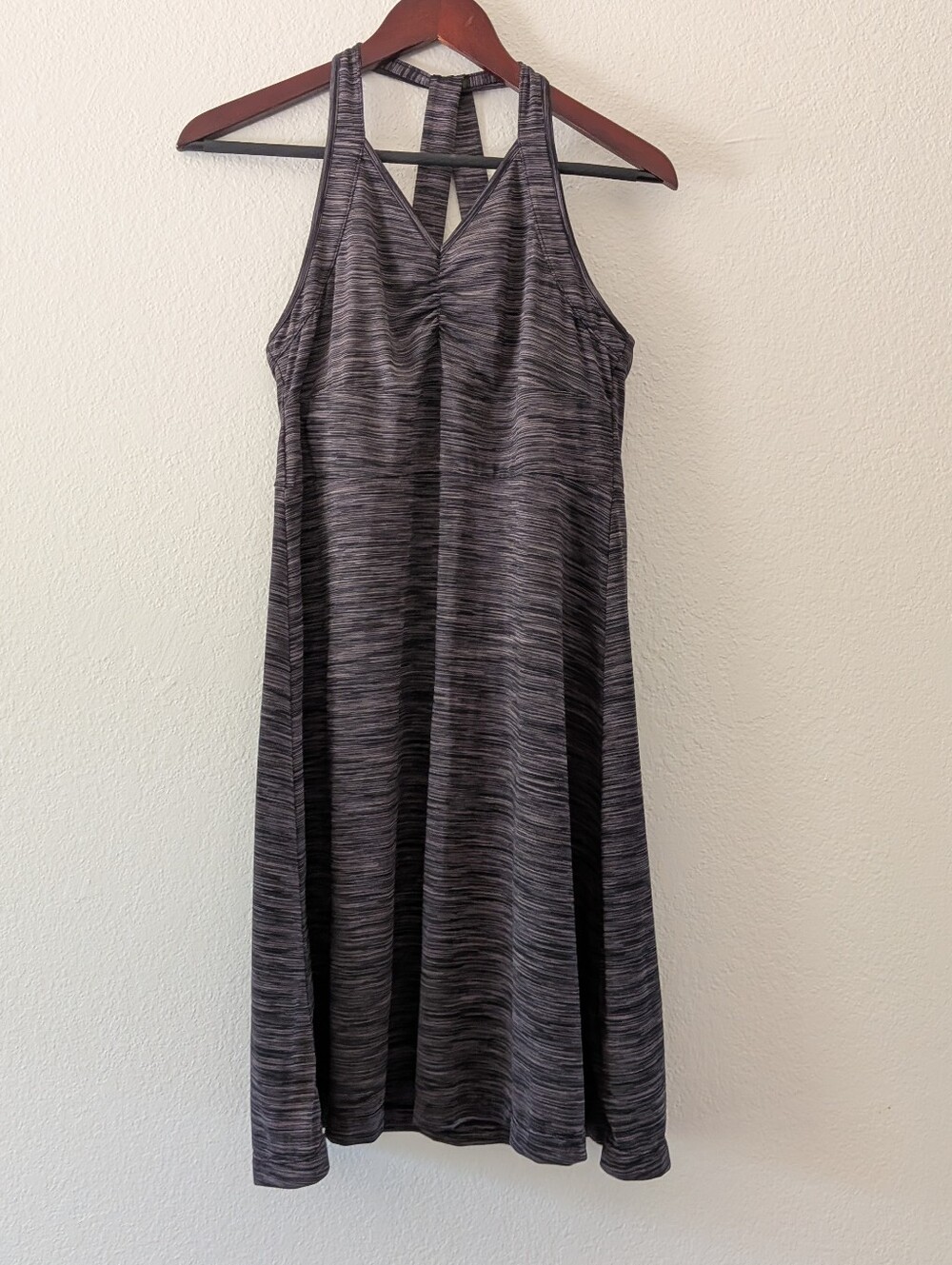 Merrell Ellsworth Opti Wick Athletic Halter Top Gray Performance Dress M